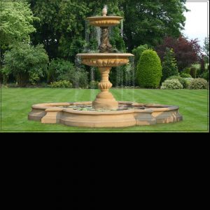 large two tier garden vermeer fountain